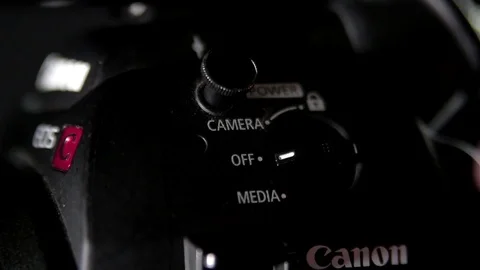 Turning Cinema Camera On/Off Vídeo Stock 72972649