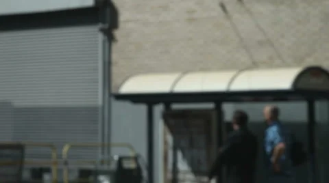 Turning a city corner Stock Footage 2969384