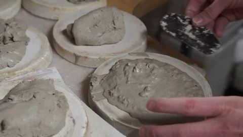 Turning Clay Stock Footage 78267677