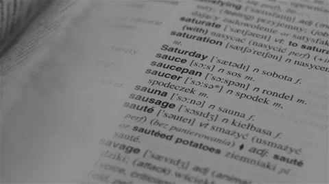 Turning Dictionary Pages Stock Footage 54637394
