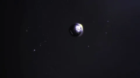 Turning a drop of water into a snowflake Stock Footage 88390335