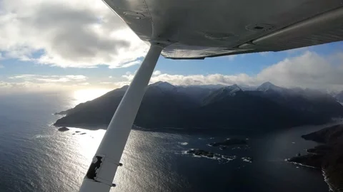 Turning at the end of Doubtful Sound Stock Footage 150115539