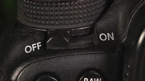 Turning on off the equipment, on off Stock Footage 264885415