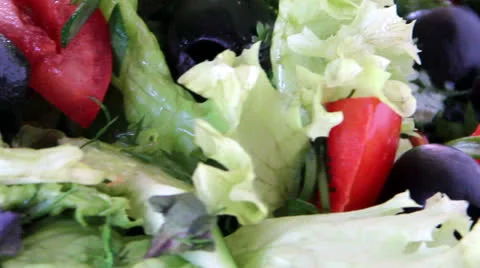 Turning fresh vegetable Video stock 24879334