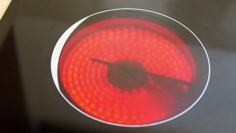 Turning on heating plate in 4k Stock Footage 170756790
