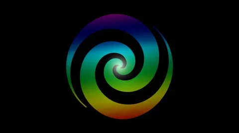 Turning helix colored Stock Footage 45188810