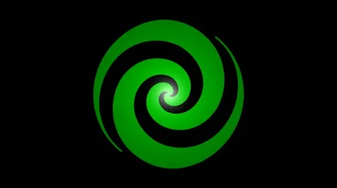 Turning helix green Stock Footage 45188803