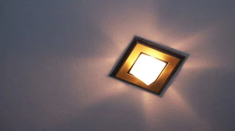 Turning On of Household Light bulb. Full HD Stock Footage 45951061