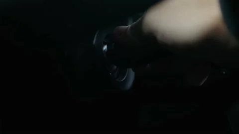 Turning on the ignition of car Stock Footage 231775571