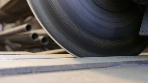 Turning iron blade. Stock Footage 73237666