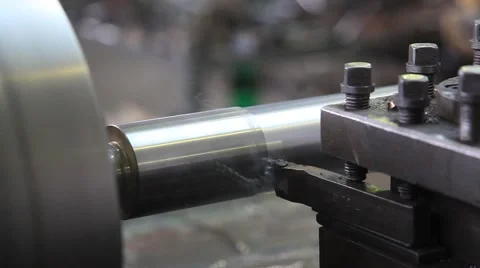 Turning lathe in action. Stock Footage 62907954