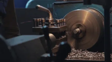 Turning lathe Video stock 86100635