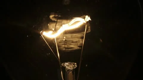 Turning on light bulb Video stock 11461387