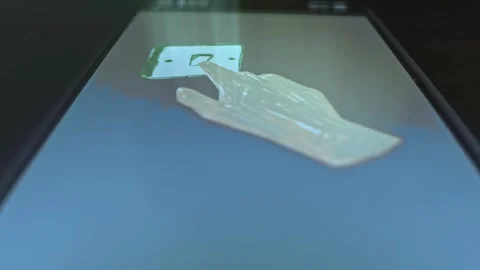 Turning the light off, graphic presentation on smartphone Stock Footage 303911063