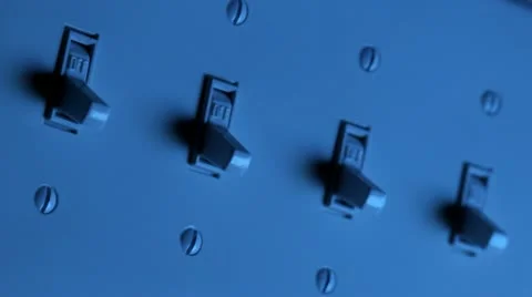 Turning light switches on and off Stock-Footage 21945973