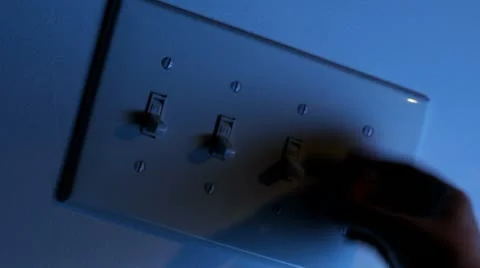 Turning lights on and off Video stock 21945860