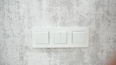 Turning on the lights. Stock Footage 257499373