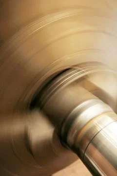 Turning machine cylinder processing Stock Photos