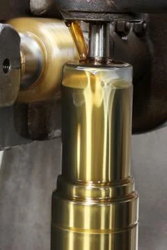 Turning machine cylinder processing Stock Photos