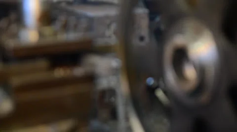 Turning machine during work Stock Footage 22829568