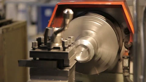 Turning machine, lathe Stock Footage 55367384