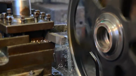 Turning machine at work Stock Footage 22829120