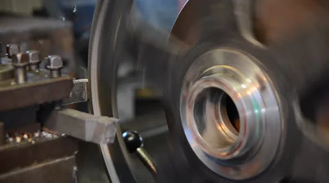 Turning machine at work Stock Footage 24568943