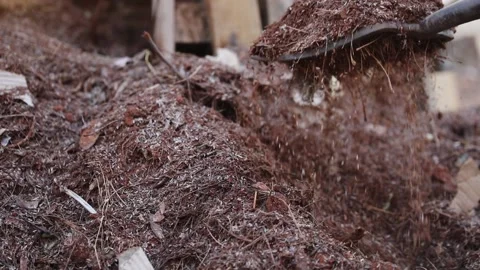 Turning Organic Compost Stock Footage 158860960