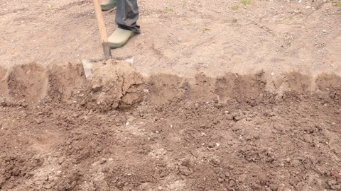 Turning over soil 動画素材 128431041