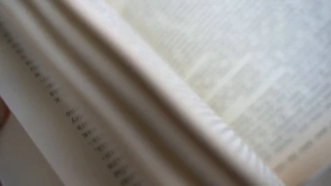 Turning pages in a book Stock Footage 127220540