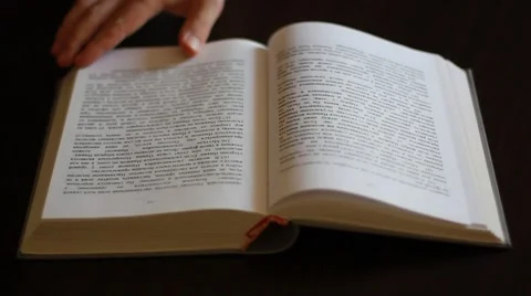 Turning the pages Stock Footage 42722585