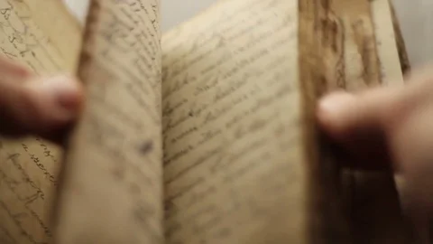 Turning Pages Stock Footage 75950369
