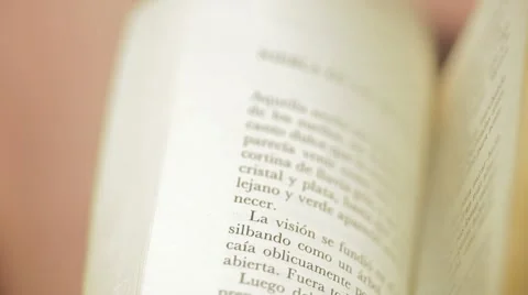 Turning the pages of an old book Stock Footage 54598922