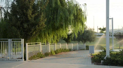 Turning off park irrigation system Video stock 27136454