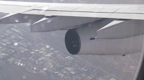 Turning plane Stock Footage 8621294