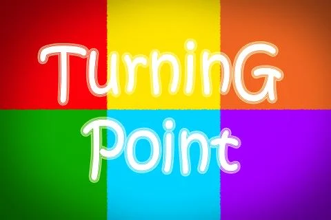 Turning point concept Stock Illustration