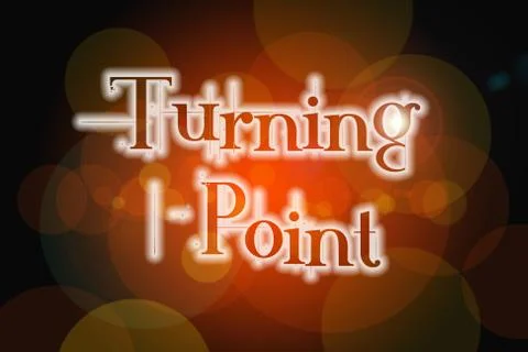 Turning point concept 스톡 일러스트
