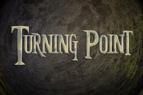 Turning point concept Illustrazione stock