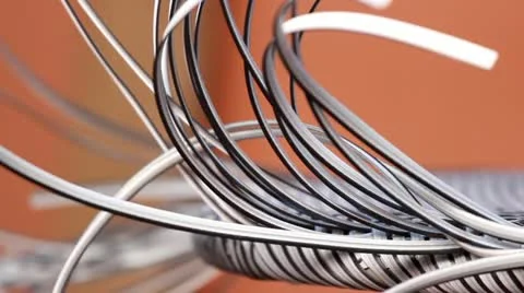 Turning rattan table Stock Footage 20945320