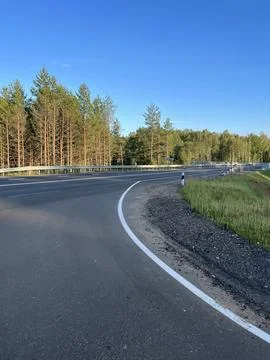 Turning the road Stock Photos