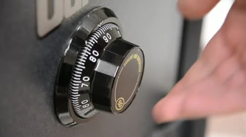 Turning Safe Combination fast Stock Footage 21272846