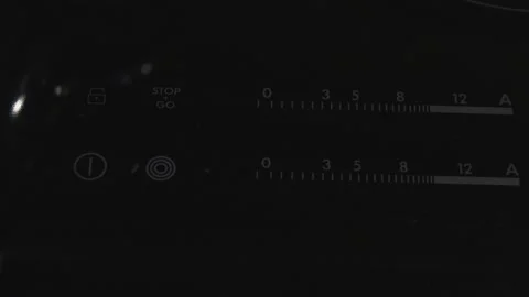 Turning on the sensor electric cooker. Stock Footage 147884699