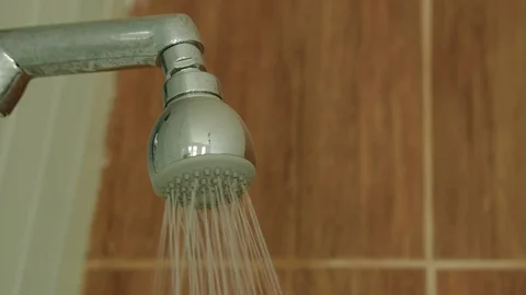 Turning the shower off Stock-Footage 128546460