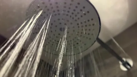 Turning on a shower Stock Footage 173058388