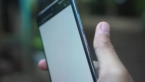 Turning on the smartphone Stock Footage 201510449