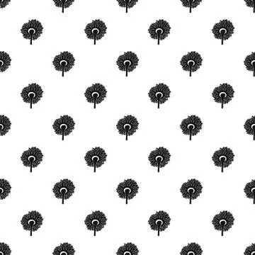 Turning sunflower pattern seamless Stock Illustration