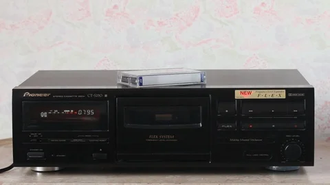 Turning off the tape recorder Stock Footage 88963026