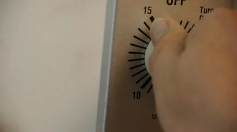 Turning timer Stock Footage 10836235