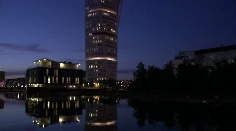 Turning Torso, Malmo Stock Footage 11287508