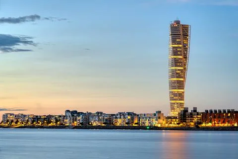 The Turning Torso in in Malmo Stock Photos